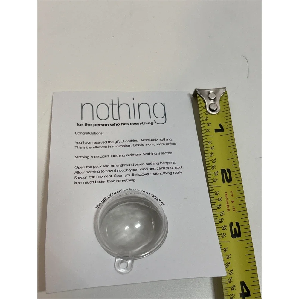 Gift of Nothing gag xmas prank white elephant joke‎ present stocking stuffer new - Picture 5 of 6